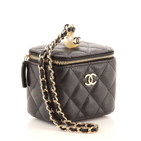 chanel mini vanity with classic chain|chanel mini vanity case bag.